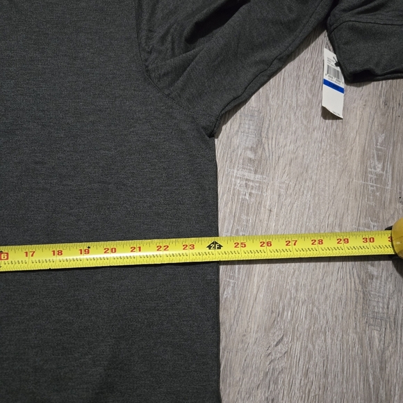 NWT Van Heusen Performance Athleisure Shirt Men's Size XL Dark Gray Zip-Up - Picture 11 of 12